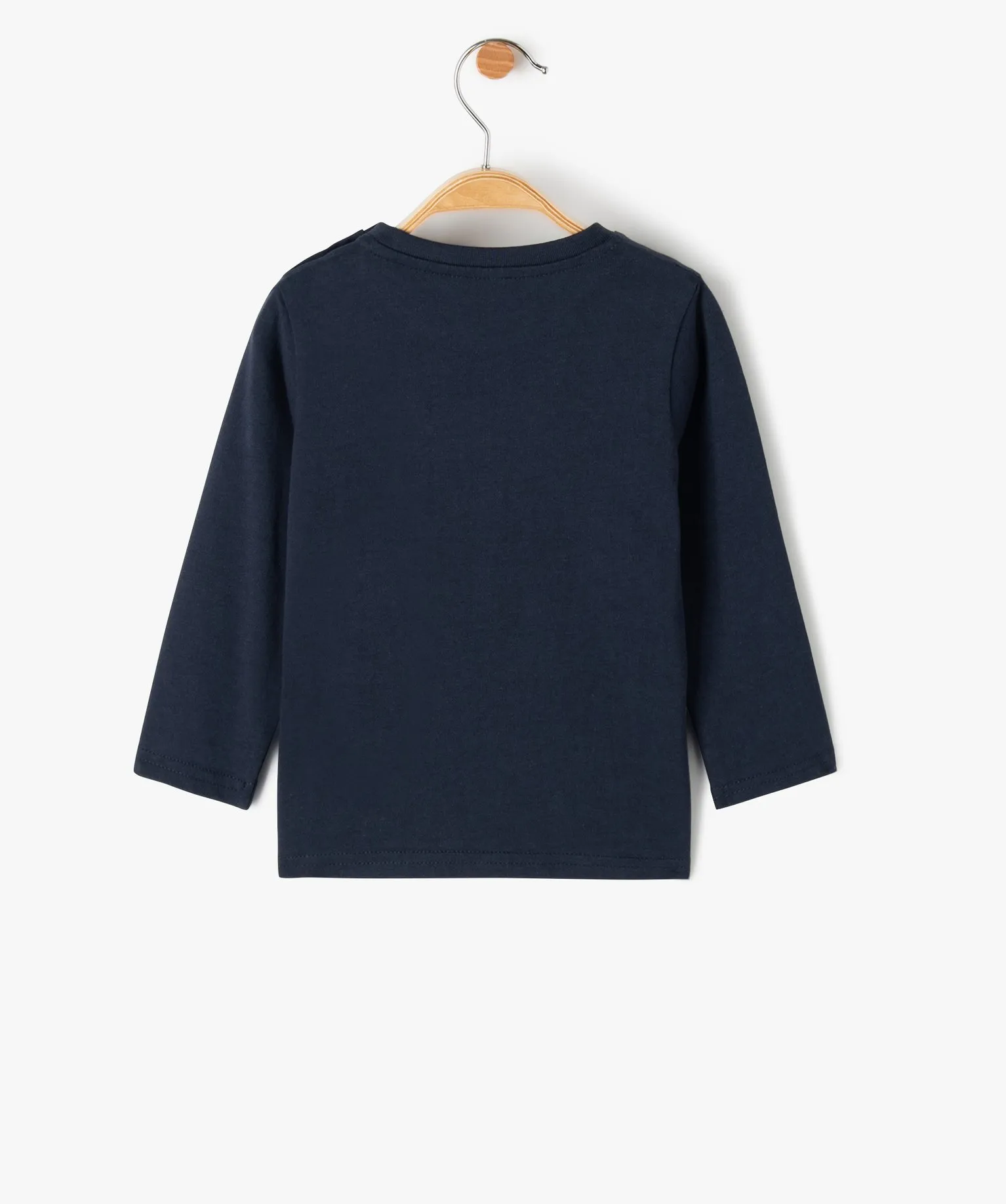 tee-shirt bebe a manches longues avec motifs de noel bleu tee-shirts manches longues