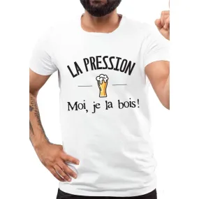 Tee-Shirt La Pression Taille L Couleur Blanc