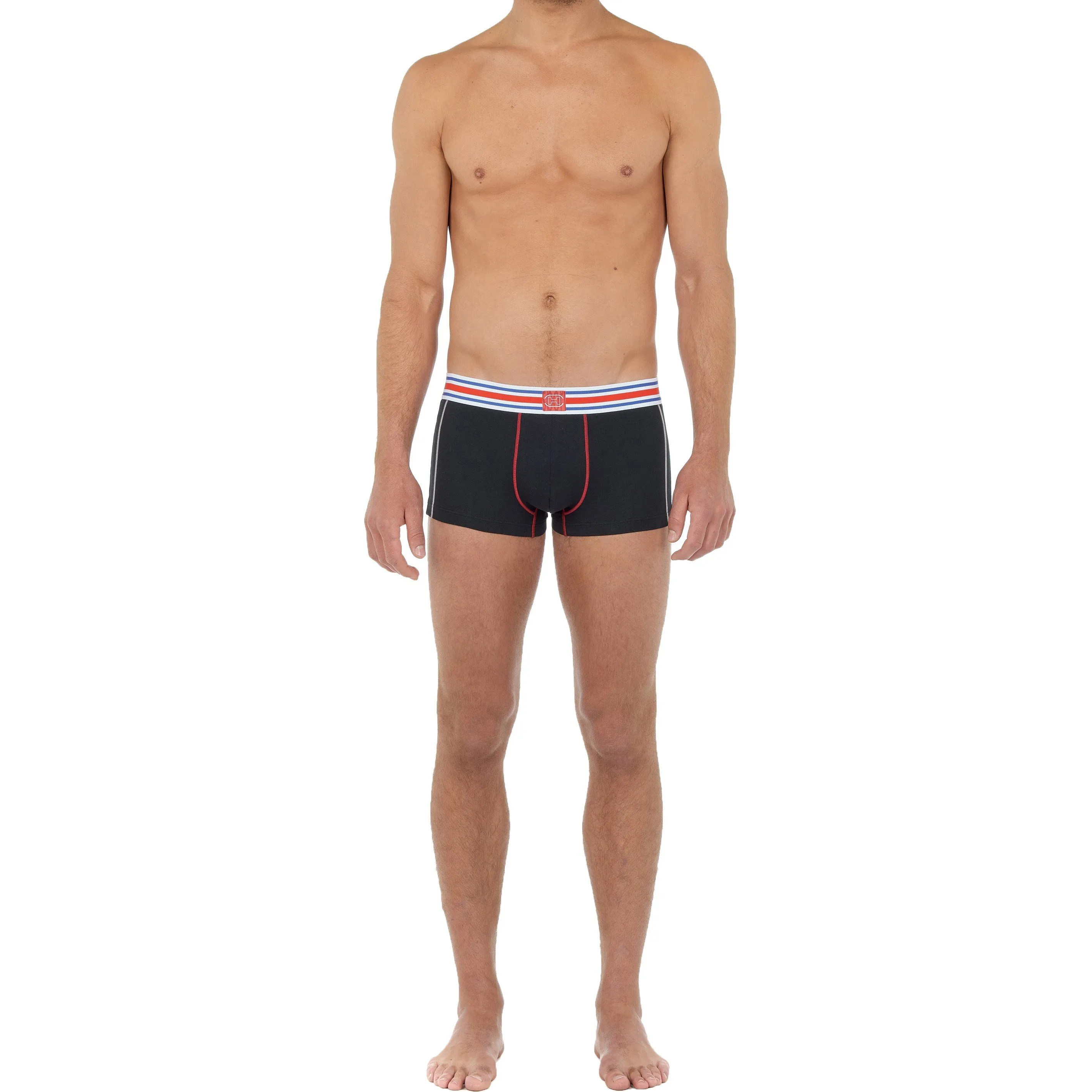 Trunk HOM Tie Break - noir - HOM : vente shorty boxers homme HOM su...