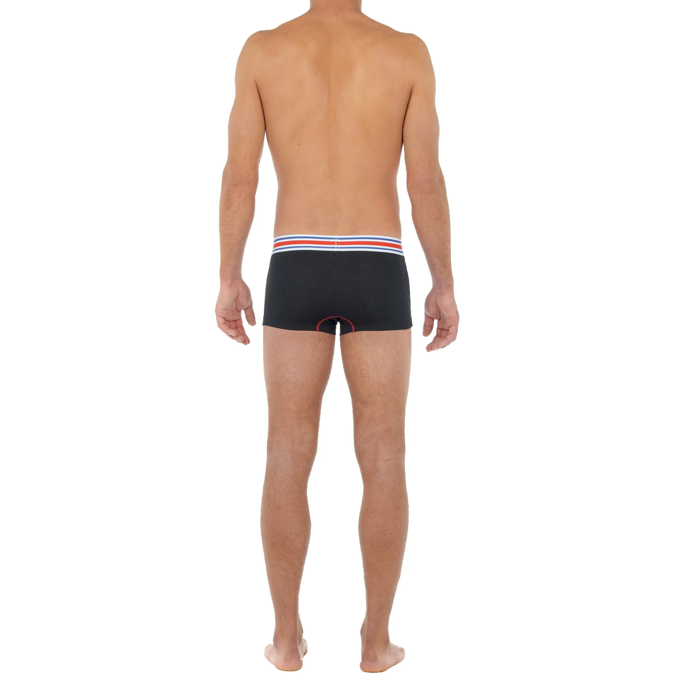 Trunk HOM Tie Break - noir - HOM : vente shorty boxers homme HOM su...