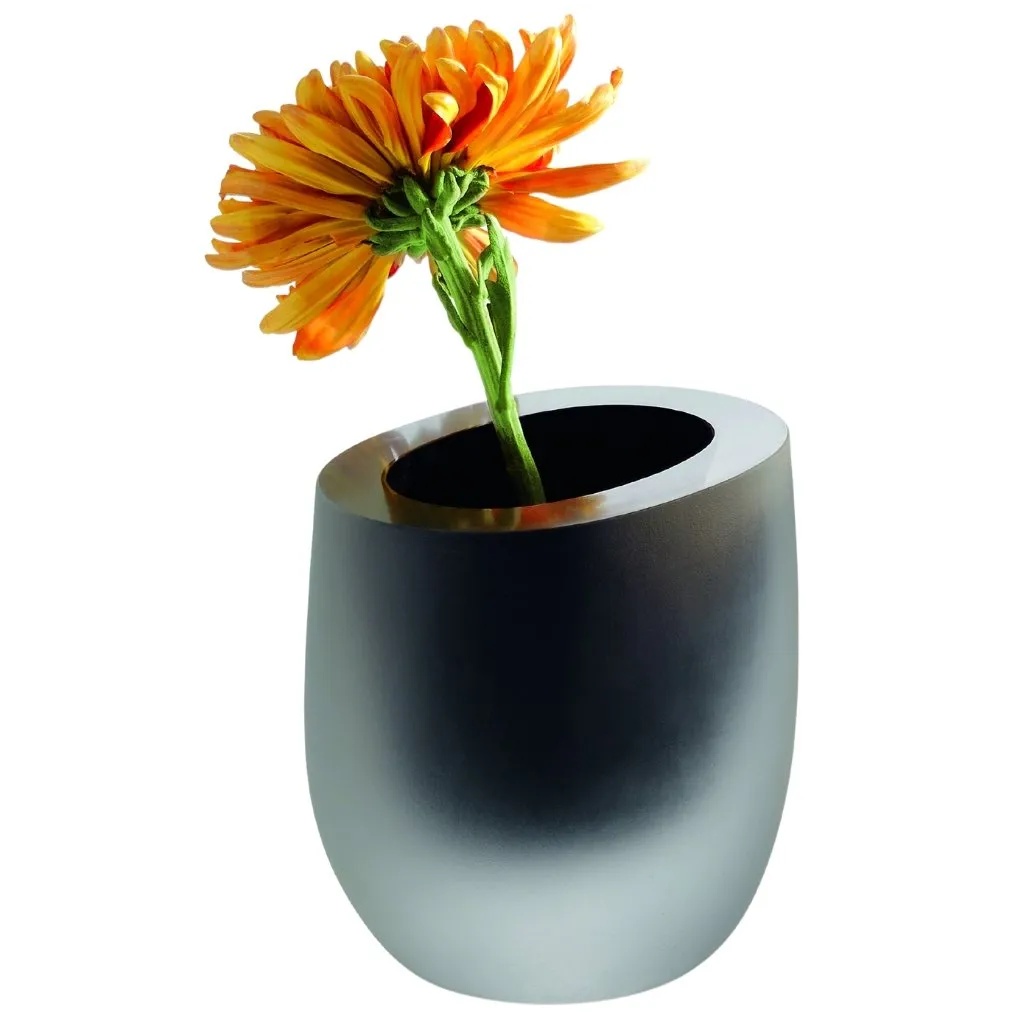 Vase OCHIO 15 cm, noir, verre, Philippi ✔ 73 € ⭕ Kulina