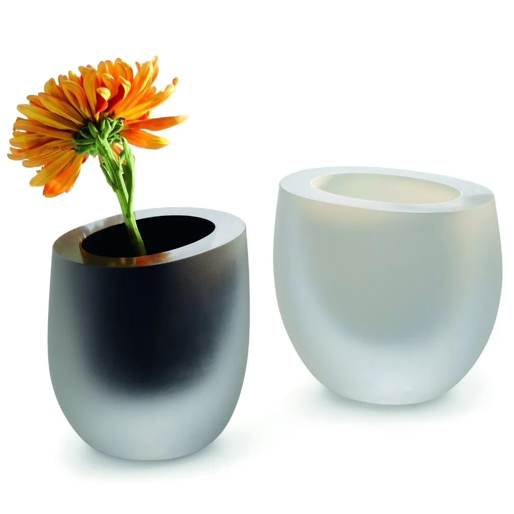 Vase OCHIO 15 cm, noir, verre, Philippi ✔ 73 € ⭕ Kulina