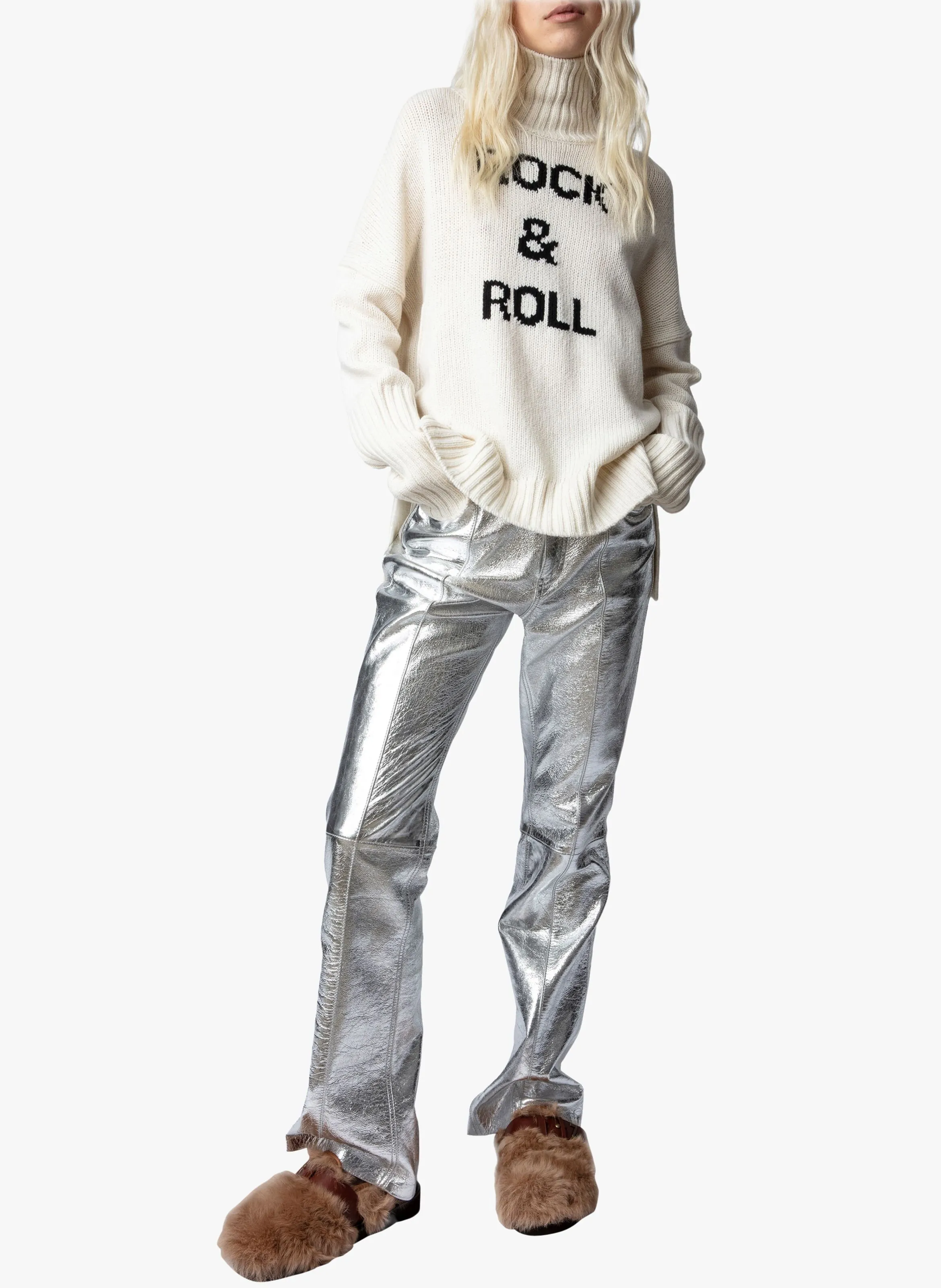 ZADIG&VOLTAIRE  Pull col roulé en laine - Multicolore